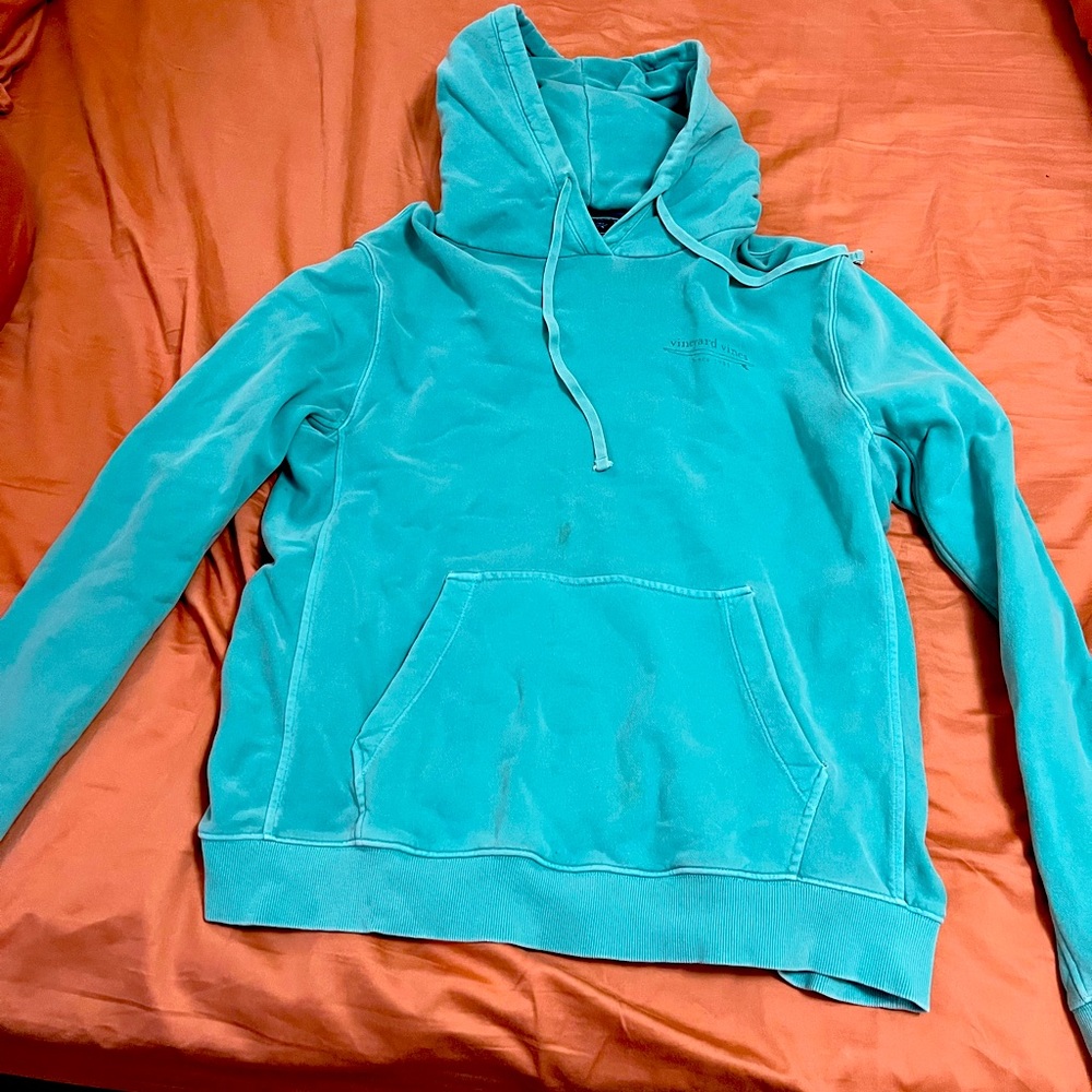 Large mint green, vineyard vines hoodie
